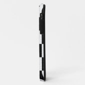 Zwart Wit Kat Monogram Blok Print Case-Mate iPhone Case (Achterkant/links)