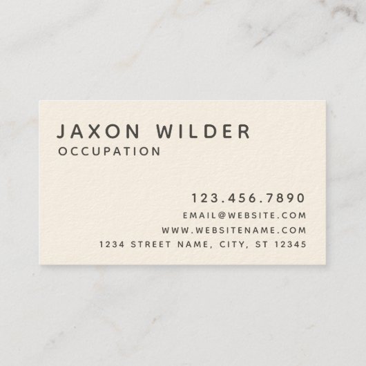 Zwart wit kat Silhouette Cloud Minimal Visitekaartje (Achterkant)