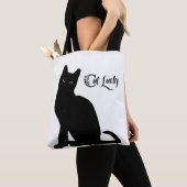 Zwart-wit kat tas (Dichtbij)