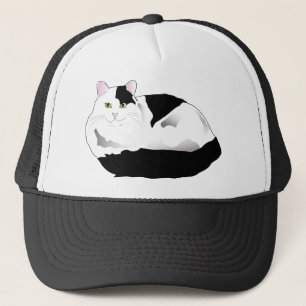 Zwart-wit Kat Trucker Pet