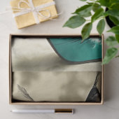 Zwart wit kat zittend hoge hak schoen decoupage tissuepapier (Geschenk)