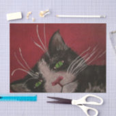 zwart-wit kattenpapier tissuepapier (Craft)