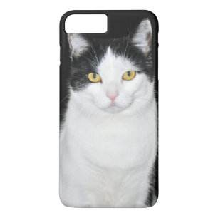 Zwart-wit kattenportret iPhone 8 plus / 7 plus hoesje