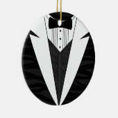 Zwart/wit Keramisch Ornament (Rechts)