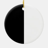 Zwart-wit  kerst keramisch ornament (Achterkant)