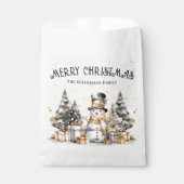 Zwart Wit Kerstmis Bedankzakje (Voorkant)