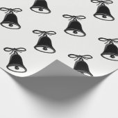 Zwart-wit Kerstmis Cadeaupapier (Hoek)