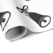Zwart-wit Kerstmis Cadeaupapier (Rol Hoek)