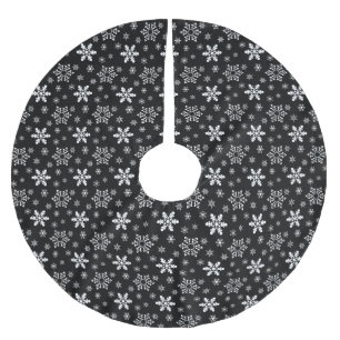 ZWART-WIT KERSTSNEEUWVLOK PATRONEN KERSTBOOM ROK