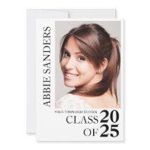 Zwart Wit Klas 2025 Afstudeerfoto