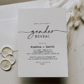 Zwart Wit Klassiek Geslacht Onthullen Partij Kaart