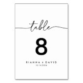 Zwart Wit Klassieke Bruiloft Kaart (Voorkant)