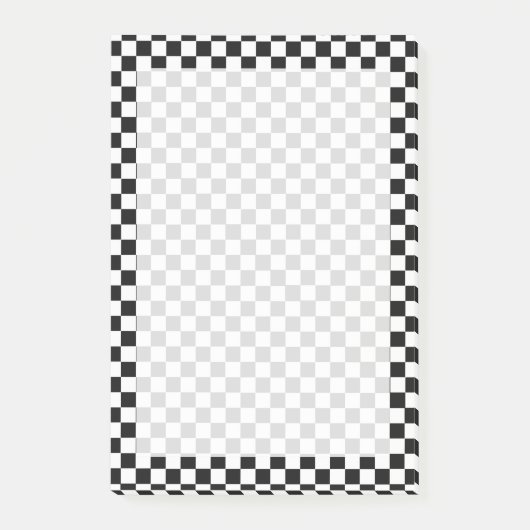 Zwart-wit Klassieke Checkerboard door STaylor Post-it® Notes (Voorkant)