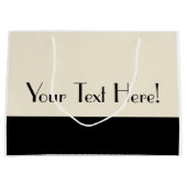  zwart/wit kleurenblok groot cadeauzakje (Voorkant)