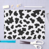 Zwart-wit Koe afdrukken Tissuepapier (Craft)