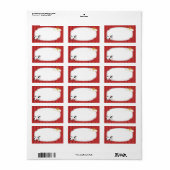 Zwart-wit Koe Label (Full Sheet)