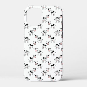 Zwart-wit Koe Patroon. iPhone 12 Mini Hoesje