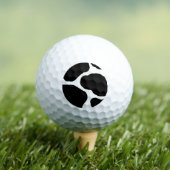 Zwart-wit Koe Spots Pattern Golfballen (Insitu Shirt)