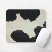 Zwart-wit Koeienhuid Muismat (Met muis)