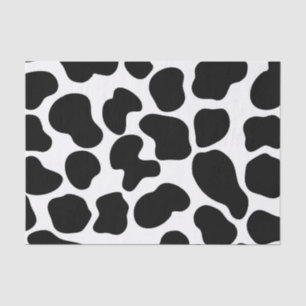Zwart & Wit Koeienprint Rustieke Boerderij Tissuepapier