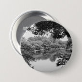 Zwart-wit, koel, unieke natuur en meer ronde button 7,6 cm (Voorkant /achterkant)