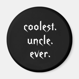 Zwart-wit koelste oom ooit Magnet Magneet