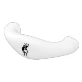 Zwart-wit Kokopelli patroon zuidwestelijke ontwerp Keramische Ladegreep (Gekanteld)