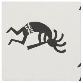 Zwart-wit Kokopelli patroon zuidwestelijke ontwerp Stof (Close Up)