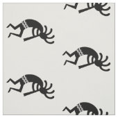 Zwart-wit Kokopelli patroon zuidwestelijke ontwerp Stof (Swatch)