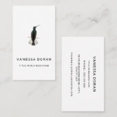 Zwart-wit kolibrie Visitekaartje (Voorkant / Achterkant)