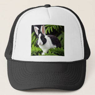 Zwart-Wit Konijn, Trucker Pet
