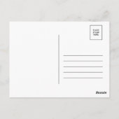 Zwart wit koninklijk paar bedankt briefkaart (Achterkant)