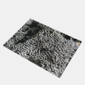 Zwart-wit koraal I Abstracte Natuur Foto Deurmat (Schuin)