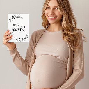 Zwart & Wit Krans Zwangerschap Geslacht Fototeken