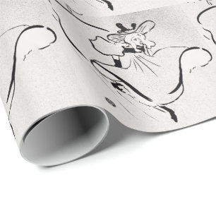 Zwart-wit kunst Jane Avril door Toulouse Lautrec Cadeaupapier