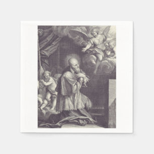 Zwart-wit Kunst van Sint Franciscus de Sales Servet