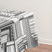 Zwart-wit kunstdeco tafelkleed (Voorbeeld)
