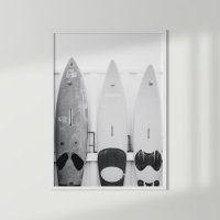 Zwart-wit Kust Surf Boards