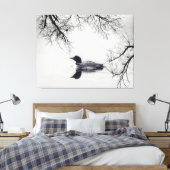 Zwart-wit ladocanvas canvas afdruk (Insitu (Slaapkamer))