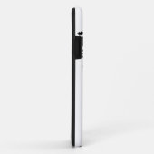 Zwart & Wit Lady Liberty Silhouet Case-Mate iPhone Case (Achterkant/rechts)