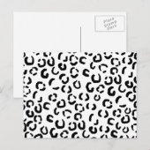 Zwart-wit lakspatroon. briefkaart (Voorkant / Achterkant)