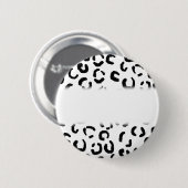 Zwart-wit lakspatroon. ronde button 5,7 cm (Voorkant /achterkant)