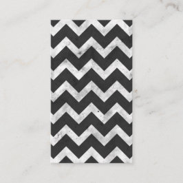 Zwart-wit landelijke Chevron-patroon Visitekaartje