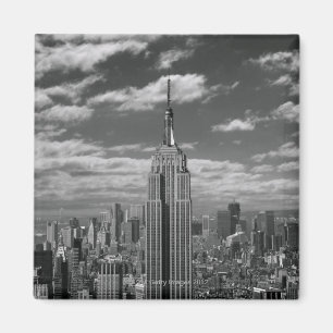 Zwart-wit landschap in New York City skyline Magneet