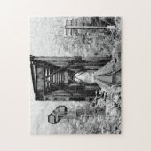 Zwart-wit landschap legpuzzel (Verticaal)