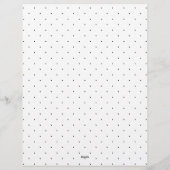 Zwart-Wit-Laurier Monogram Stippenpatroon Briefhoofd (Achterkant)