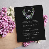 Zwart wit lavendel violette bloemen budget bruilof