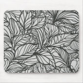 Zwart-wit lederen patroon muismat (Voorkant)