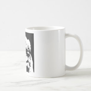 Zwart & wit leeuw pop kunst koffiemok
