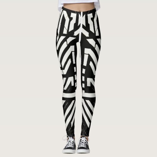 Zwart-wit Leggings (Voorkant)